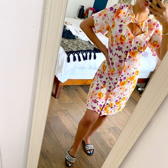 & Other Stories Floral Mini Dress - NEW - Picture 7 of 11